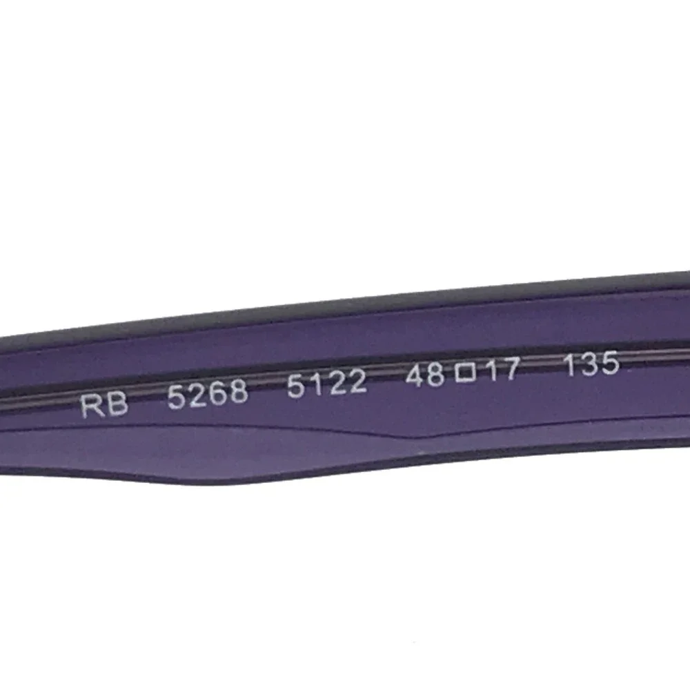 Ray-Ban Eyeglasses Frames RB5268 5122 Clear Purple Rectangular 48-17-135